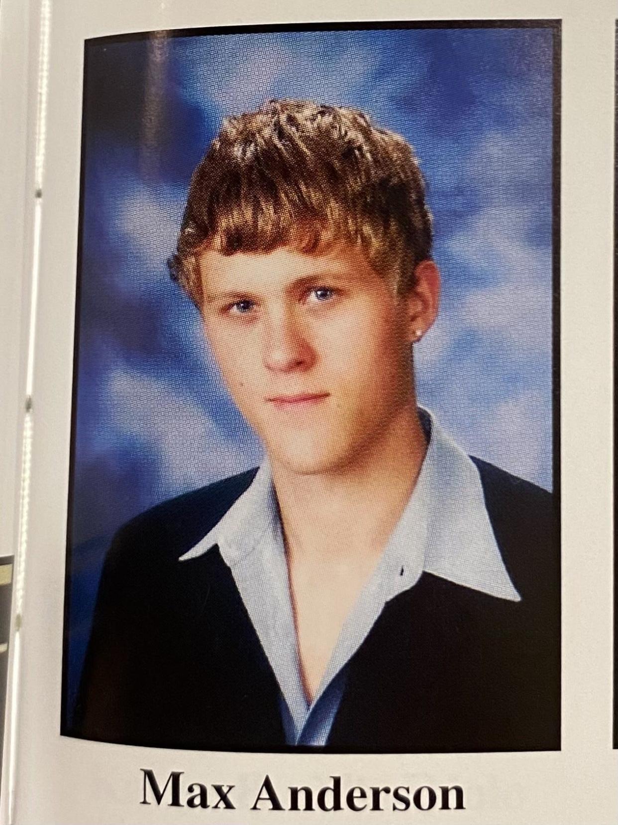 Maxwell S. Anderson's senior photo.