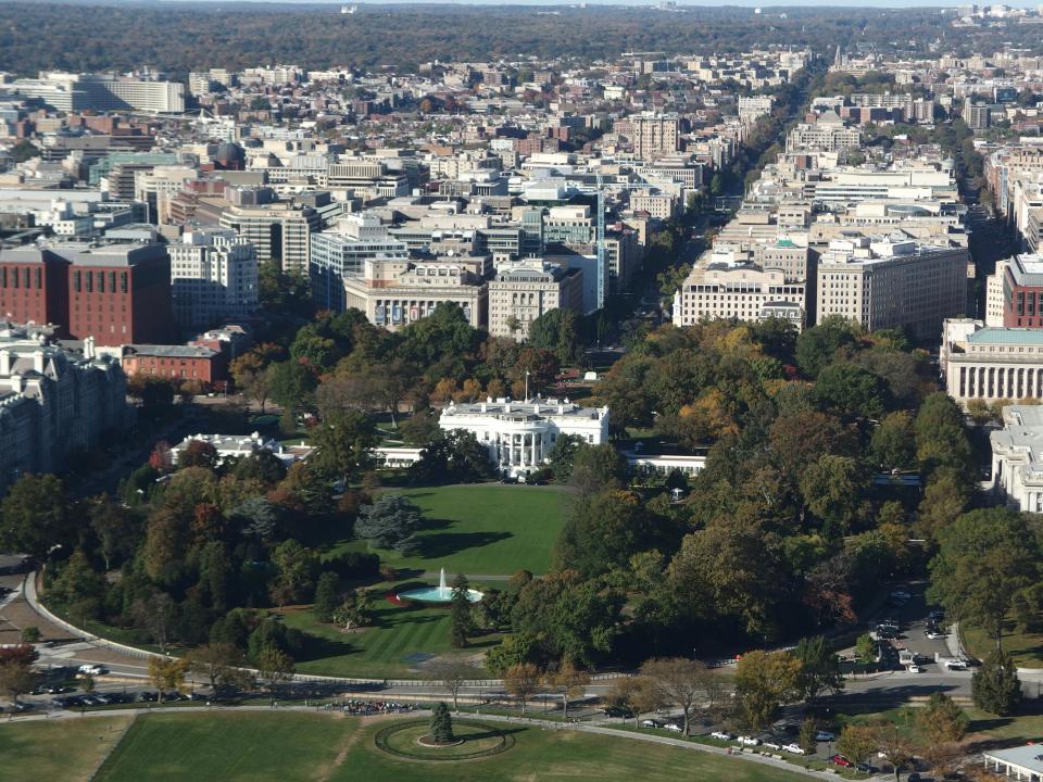 Capital attraction: Washington DC, with the White House in the foreground (Simon Calder)