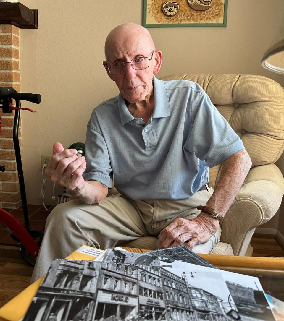 John V. Skeen, grand marshal for the 2023 Manatee County Veterans Day parade, recalls his service during World War II.