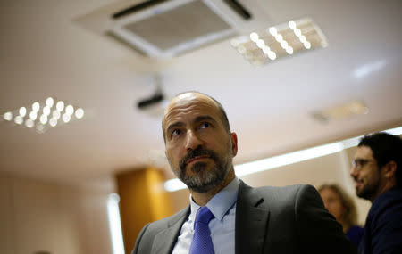 The chief executive of Uber Technologies Inc, Dara Khosrowshahi attends a meeting with Brazilian Finance Minister Henrique Meirelles (not pictured) in Brasilia, Brazil October 31, 2017. REUTERS/Adriano Machado