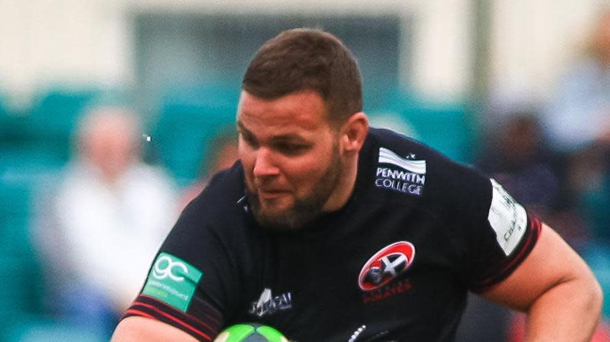 Jack Andrew in action for Cornish Pirates