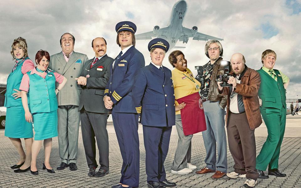 A 'Black & White Minstrel show': Walliams and Lucas in disguise in Come Fly With Me - BBC