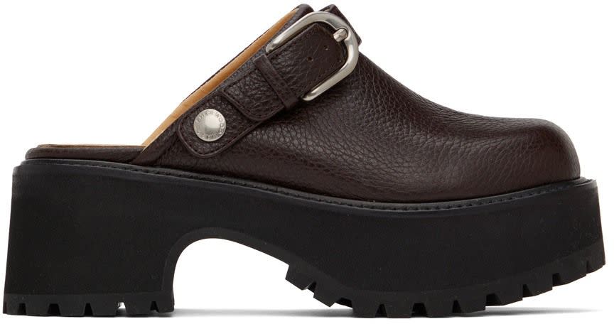 28) Brown 70's Clogs