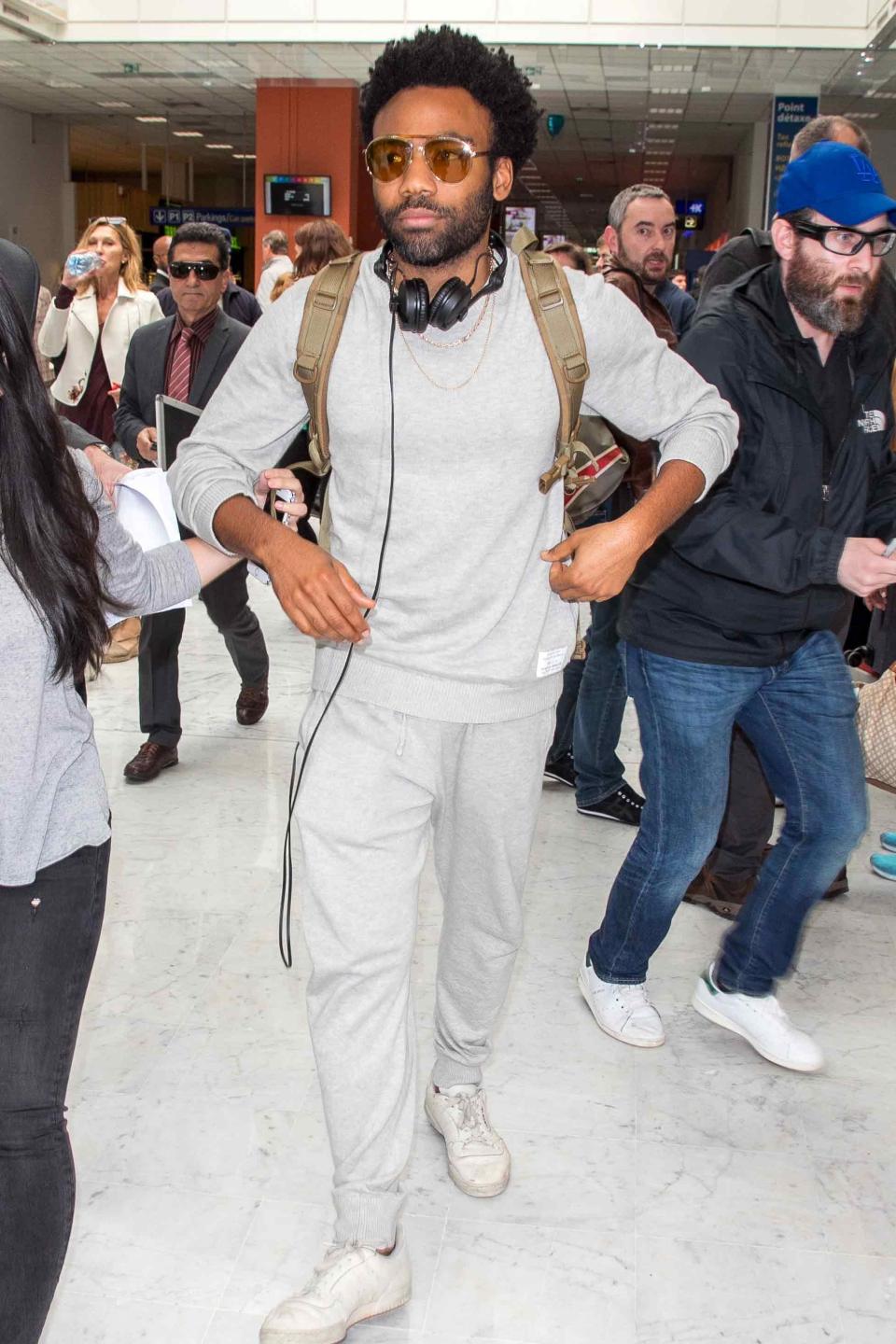 Donald Glover, airport style king.