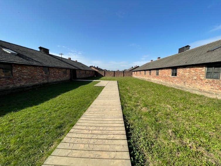 Auschwitz barracks