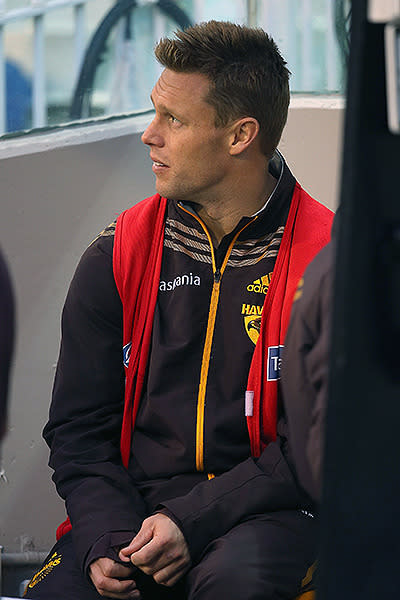 Hawthorn's big win was soured by injuries to Sam Mitchell and Brian Lake.