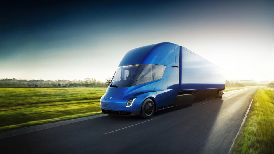 Teslas Semi Truck soll dieses Jahr auf den Markt kommen. (Bild: ddp images/ZUMA)