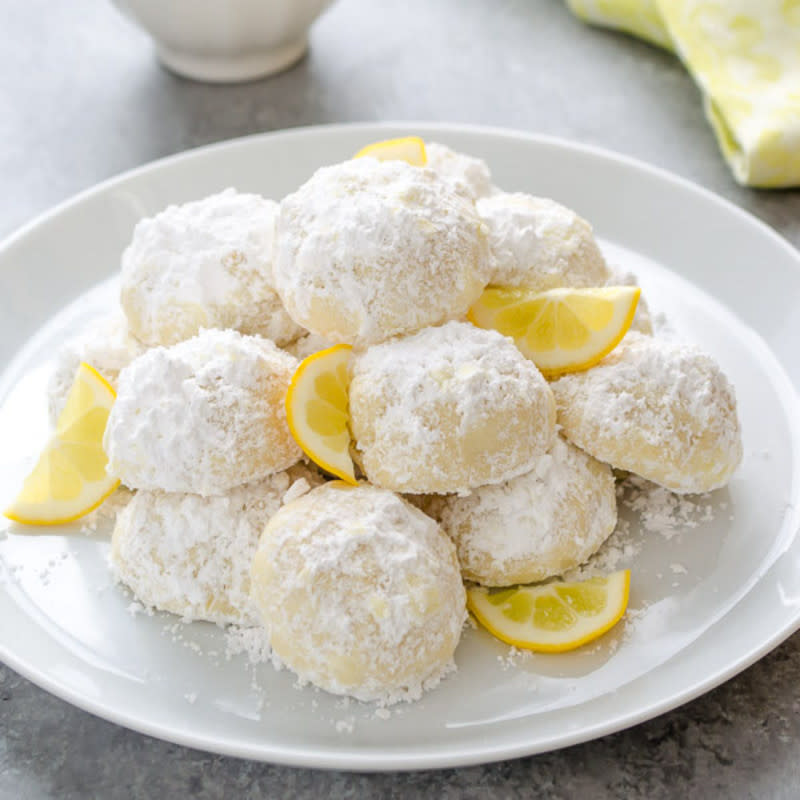 <p>Marcie Bidou</p><p>Meyer Lemon Greek Butter Cookies are classic Greek holiday <a href="https://parade.com/944248/parade/christmas-cookies/" rel="nofollow noopener" target="_blank" data-ylk="slk:cookies;elm:context_link;itc:0;sec:content-canvas" class="link rapid-noclick-resp">cookies</a> with a refreshing citrus twist. They’re so easy to make, and have a perfectly buttery and zesty lemon flavor you are going to LOVE! </p><p><strong>Get the recipe: </strong><strong><a href="https://parade.com/842019/marciebidou/meyer-lemon-greek-butter-cookies/" rel="nofollow noopener" target="_blank" data-ylk="slk:Meyer Lemon Greek Butter Cookies;elm:context_link;itc:0;sec:content-canvas" class="link rapid-noclick-resp">Meyer Lemon Greek Butter Cookies</a></strong></p>