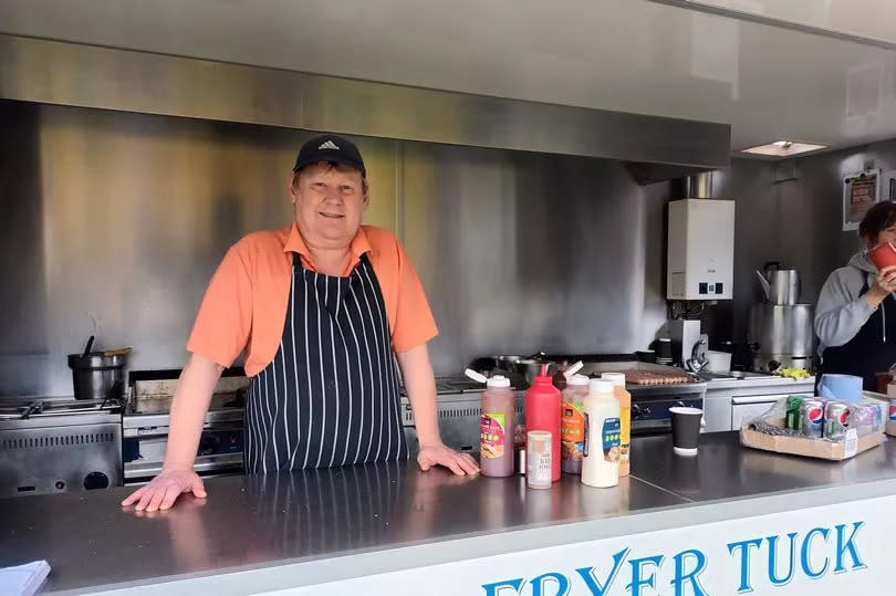 Kevin Gullet of Fryer Tuck in his food van