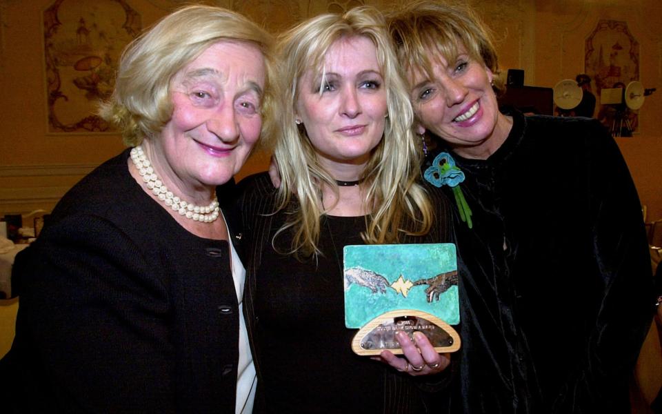 Liz Smith, Caroline Aherne and Sue Johnston in 2001 - PA