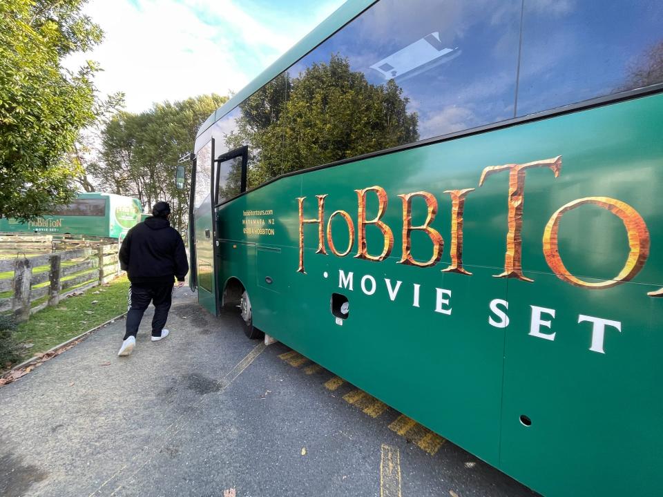 The Hobbiton Movie Set in New Zealand.