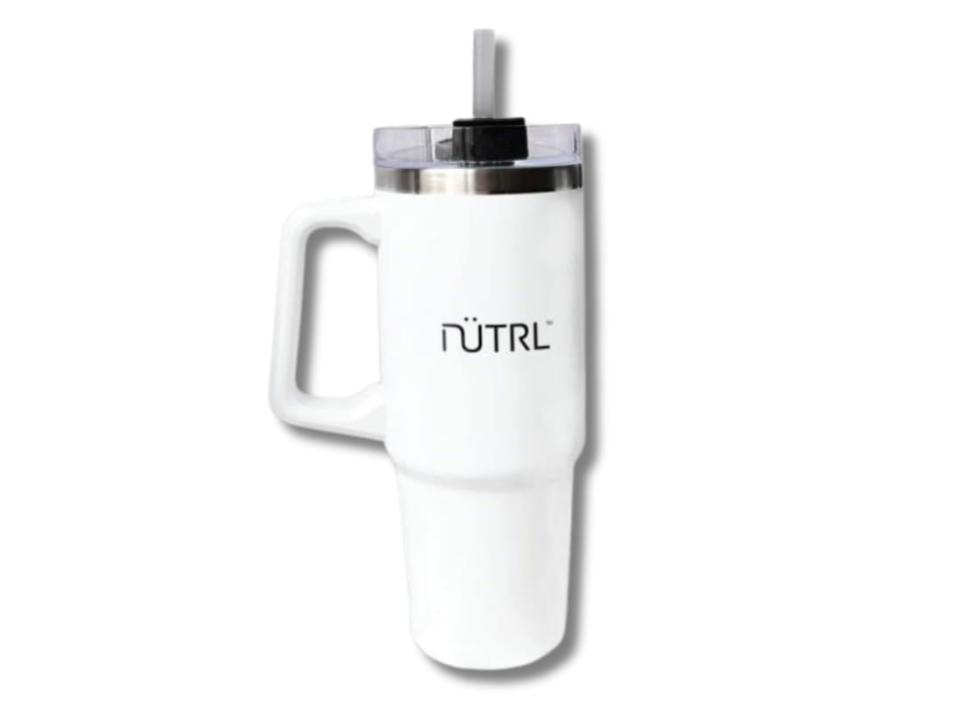 NÜTRL branded 30 oz.(887 ml) stainless steel tumbler cup