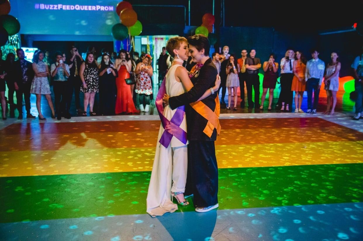 A scene from the inaugural Queer Prom in Hollywood last year. (Photo: BuzzFeed)