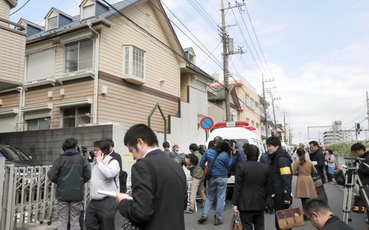 The remains of eight women and one man were found in a flat in Zama, just south of Tokyo - REUTERS