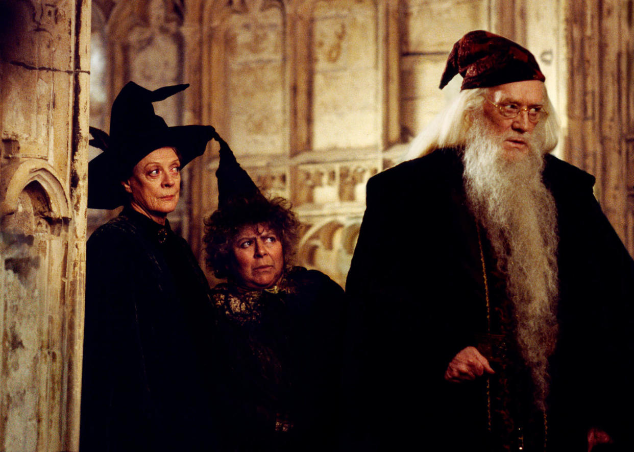 HARRY POTTER UND DIE KAMMER DES SCHRECKENS / Harry Potter and the Chamber of Secrets GB 2002 / Chris Columbus Professor McGonogall (MAGGIE SMITH), Professor Sprout (MIRIAM MARGOLYES), Albus Dumbledore (RICHARD HARRIS) Regie: Chris Columbus aka. Harry Potter and the Chamber of Secrets
