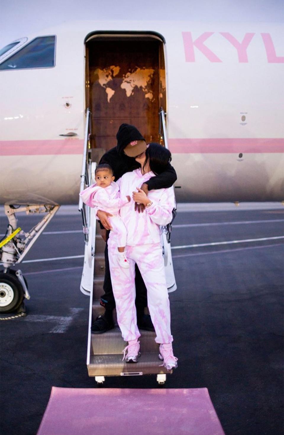 Stormi is seriously living the high life, traveling on Mom's private jet (and in matching jumpsuits, no less!).