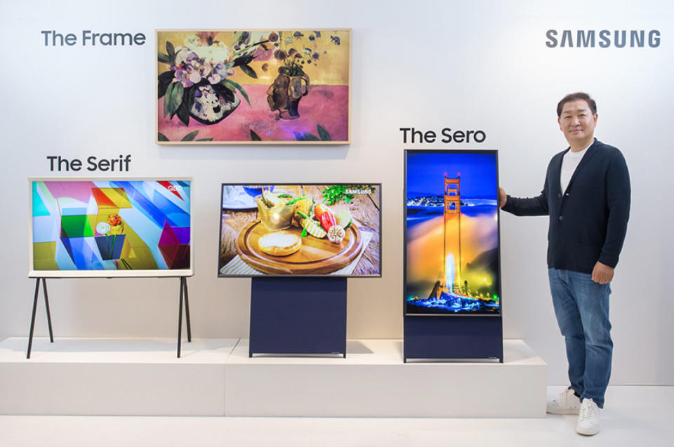 Samsung has unveiled "The Sero," a 43-inch quantum-dot QLED TV with anattention-grabbing gimmick