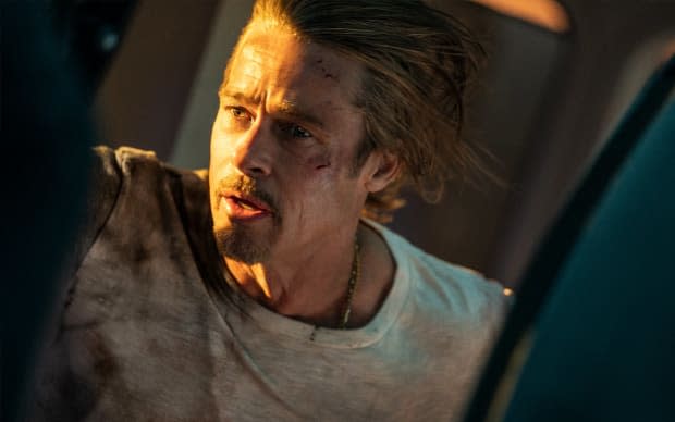 Brad Pitt in "Bullet Train" <p>Sony</p>