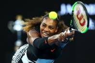 <p>Serena and Venus embrace after the match </p>