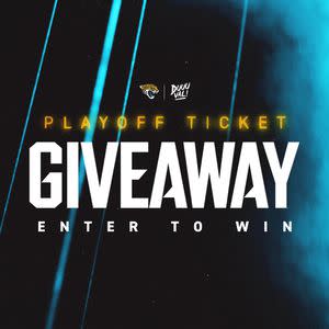 Jacksonville Jaguars giving away 2 tickets to Saturday's playoff game