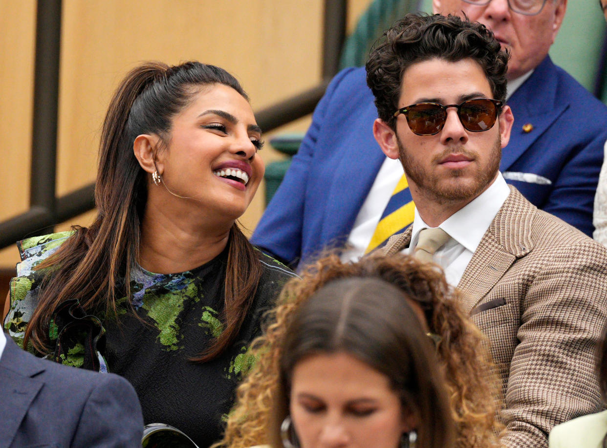 Nick Jonas Expertly Unties Wife Priyanka Chopra’s 'Complicated' Ponytail After Wimbledon Date