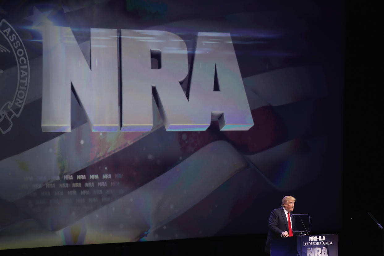 <p>NRA files for bankruptcy, moving from New York to Texas</p> (Scott Olson/Getty Images)