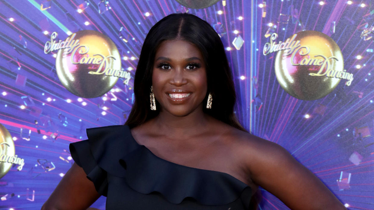 Motsi Mabuse attends the "Strictly Come Dancing" launch show red carpet on August 26, 2019. (Photo by Mike Marsland/WireImage)