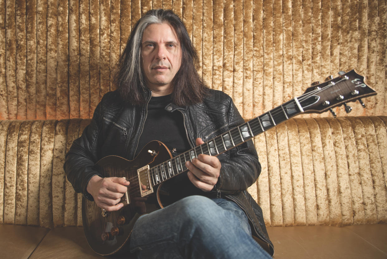  Alex Skolnick with ESP Guitar. 