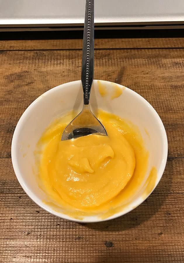 You haven't lived until you've survived on puréd pumpkin. Source: Supplied