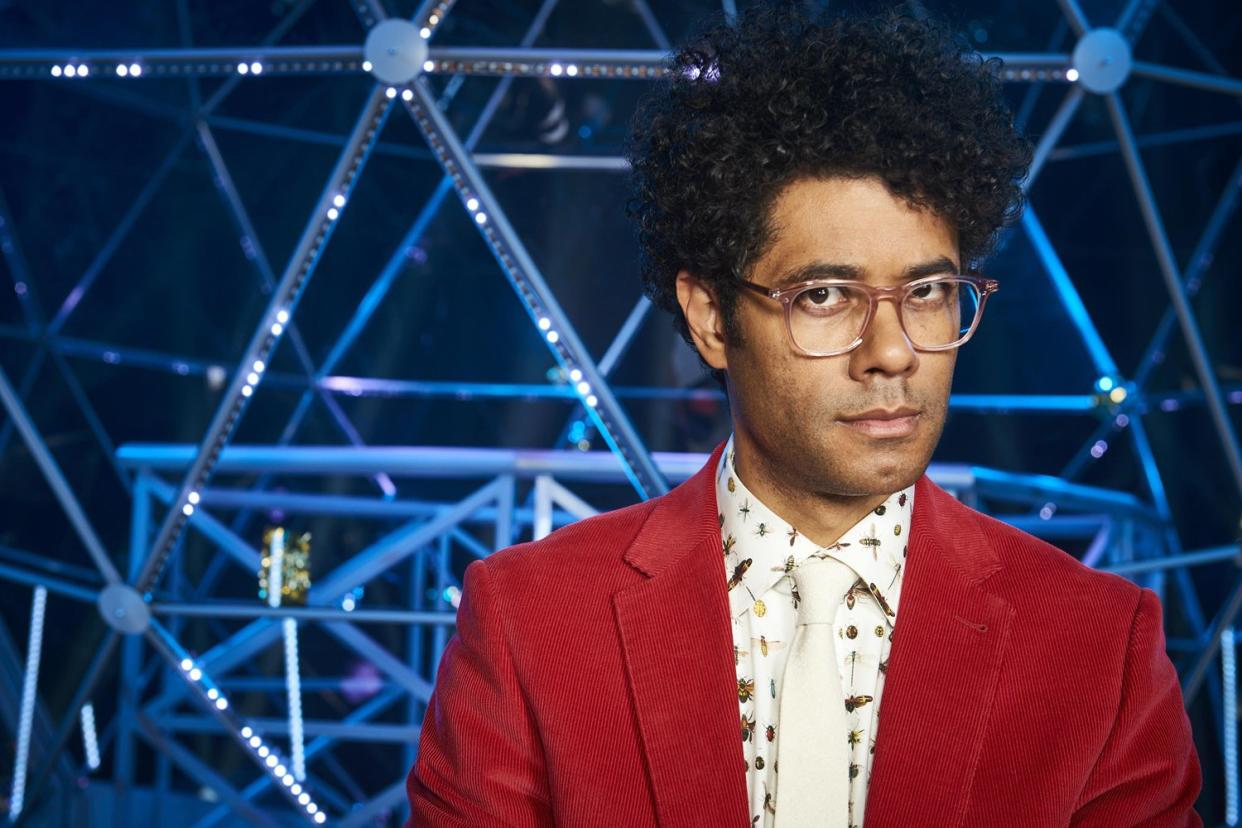 Maze master: Richard Ayoade will host the brand new series of The Crystal Maze: Channel 4