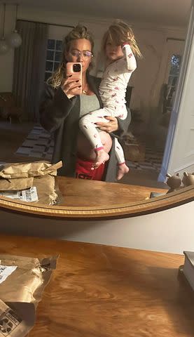 <p>Hilary Duff/Instagram</p> Hilary Duff and her daughter Mae