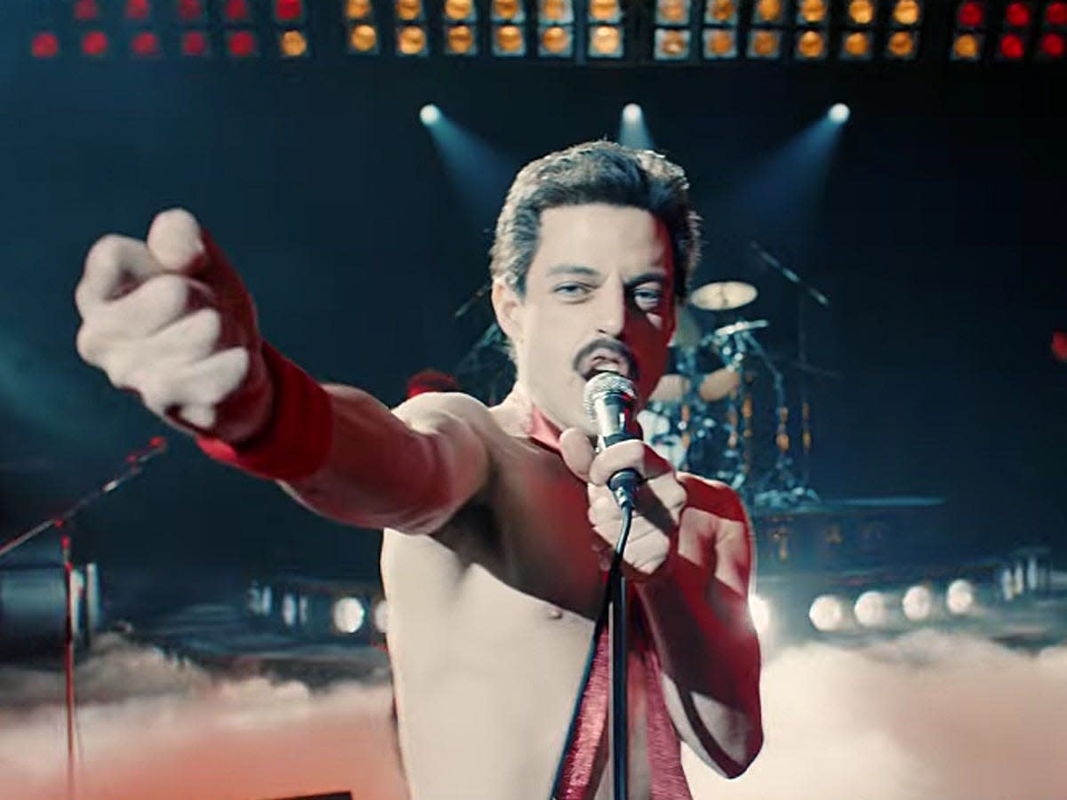 rami malek as freddie mercury bohemian rhapsody