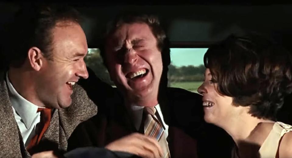 Evans Evans in “Bonnie and Clyde” with Gene Hackman and Gene Wilder. Courtesy Everett Collection