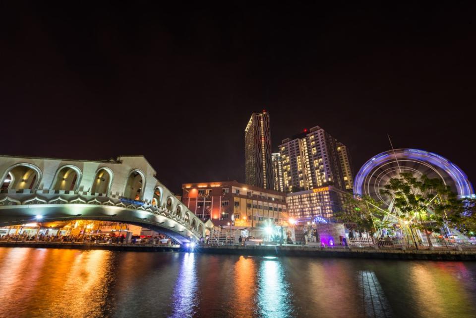 Melaka river in the night