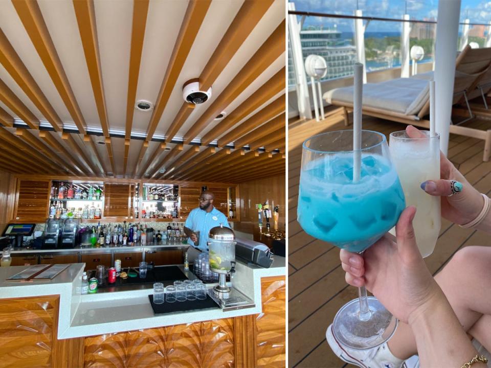 The Cove Cafe onboard the Disney Wish cruise.