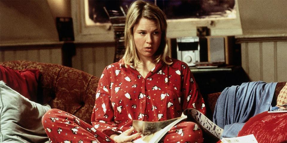 <p>Bridget Jones—<a href="https://www.youtube.com/watch?v=t8iTZm8-mbA" rel="nofollow noopener" target="_blank" data-ylk="slk:alone on the holidays;elm:context_link;itc:0;sec:content-canvas" class="link ">alone on the holidays</a>, watching syndicated television, chugging red wine, impersonating Celine Dion, wearing red jammies—is all of us at some point. And the laughs don't stop ‘til the credits roll. <a class="link " href="https://www.amazon.com/dp/B00ID4HRYC?tag=syn-yahoo-20&ascsubtag=%5Bartid%7C10056.g.13152053%5Bsrc%7Cyahoo-us" rel="nofollow noopener" target="_blank" data-ylk="slk:Watch Now;elm:context_link;itc:0;sec:content-canvas">Watch Now</a></p>