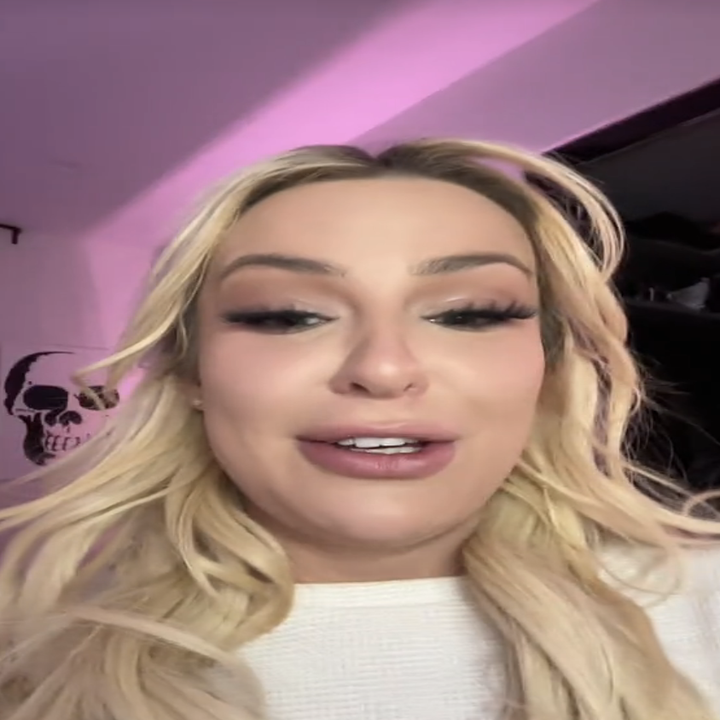 Screenshot of Tana looking at the camera