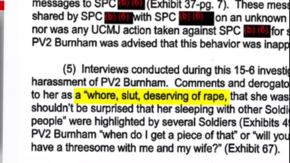 Portions of the witness statements are seen in this image. 