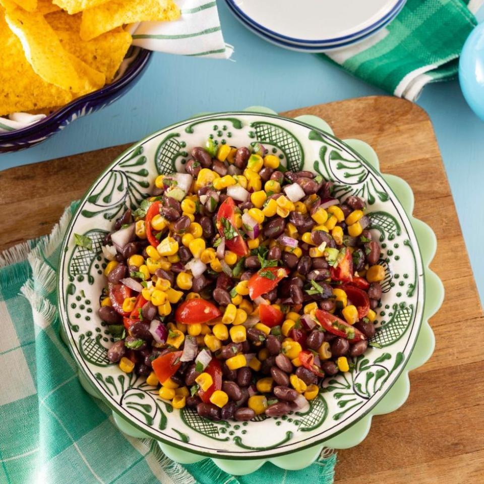 mothers day lunch recipes corn and black bean salsa