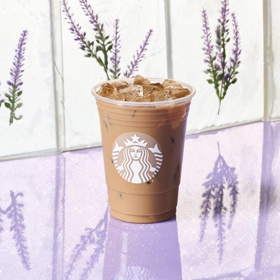Starbucks’ Iced Lavender Oatmilk Latte.
 (Starbucks)