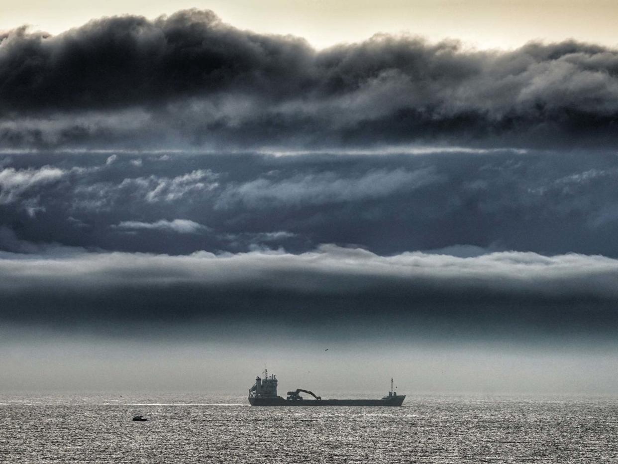 Storm clouds out at sea just off the Northeast coast (file photo): PA