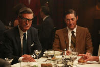 Jim Cutler (Harry Hamlin) and Ted Chaough (Kevin Rahm) in the "Mad Men" episode, "Favors."