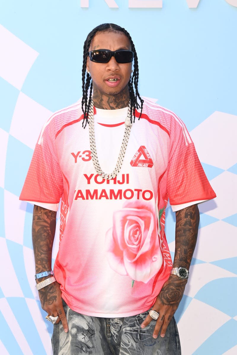 PALM SPRINGS, CALIFORNIA - APRIL 13: Tyga attends Revolve Festival 2024 at HOTEL Revolve on April 13, 2024 in Palm Springs, California. - Photo: Araya Doheny (Getty Images)