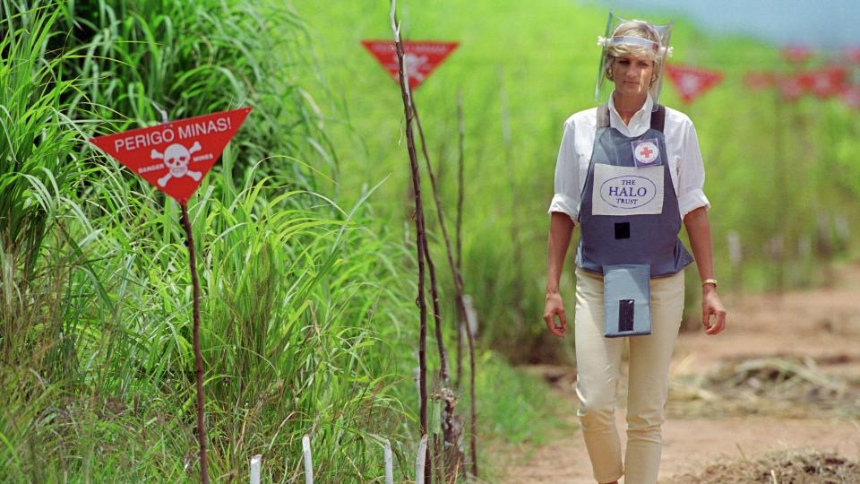 Princess Diana in Angola