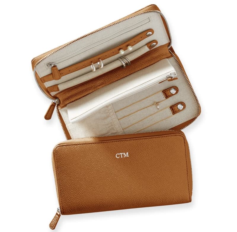 Travel Jewelry Zipper Case