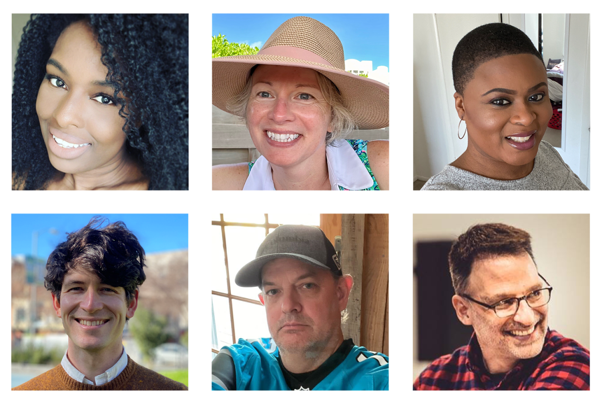 Upper row (left to right): Cynthia Adinig, Sue Miller, Chimére L. Sweeney. Bottom row (left to right): Charlie McCone, Tony Marks, Joel Fram. (Courtesy Joel Fram /
Courtesy Sue Miller / 
Courtesy Chimére L. Sweeney / 
Courtesy Cynthia Adinig / 
Courtesy Charlie )