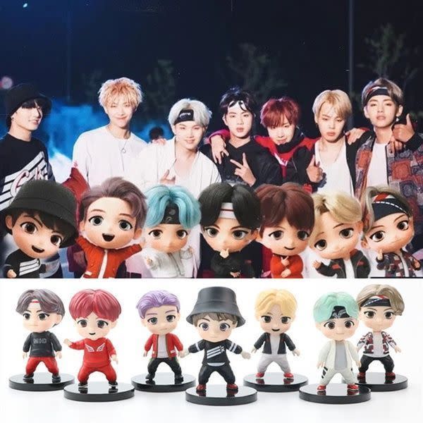 67) BTS Character Figurines