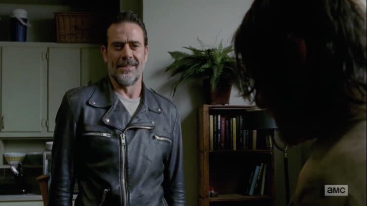 Can you imagine how bad that leather jacket smells? (Photo: AMC)