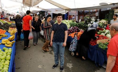 Muhammed Turan Arslan poses for a picture during an interview with Reuters in Istanbul, May 31, 2018. REUTERS/Umit Bektas