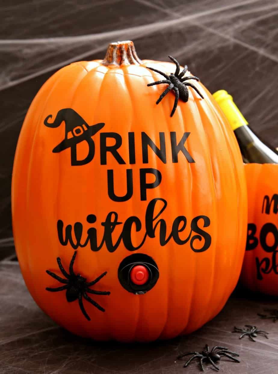 Pumpkin Wine Dispenser